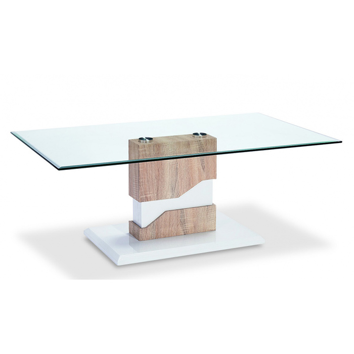 Milton Glass Top Coffee Table - Click Image to Close